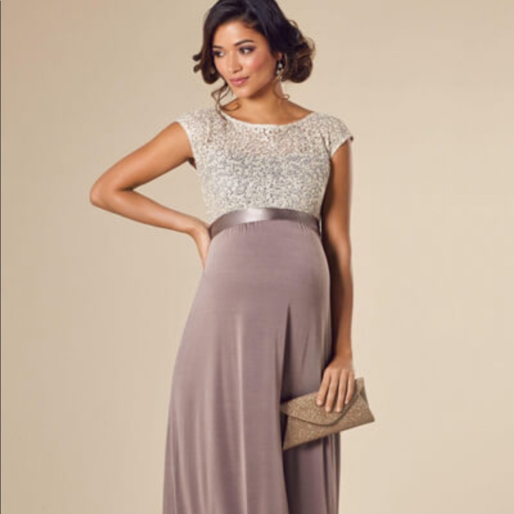 Floor length Tiffany Rose maternity gown